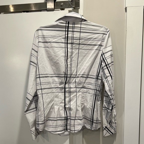 New York & Company 7th Avenue Design Plaid Button Down Shirt - Picture 2 of 5